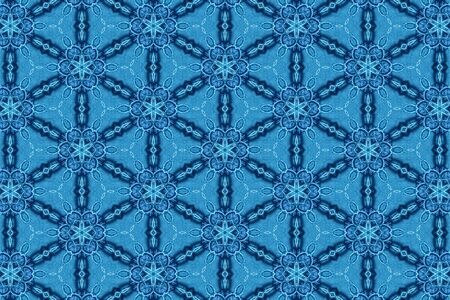 Blue ornament. 7の写真素材