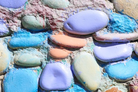 Painted Cobblestone. 1の写真素材