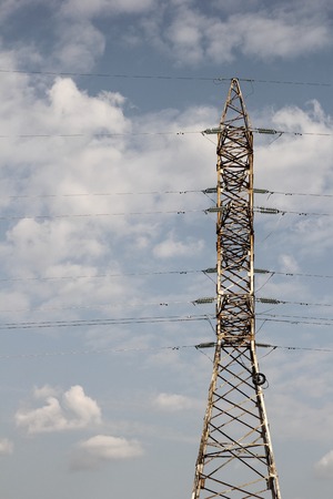 High-voltage line.