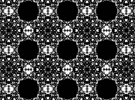 Black and white ornament. A