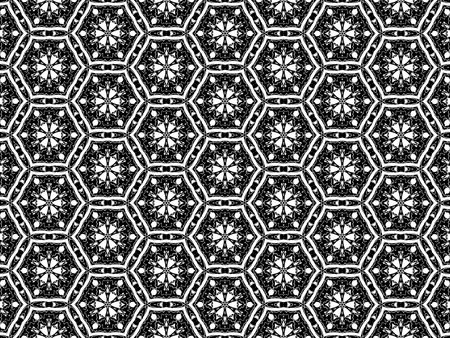 Black and white ornament.