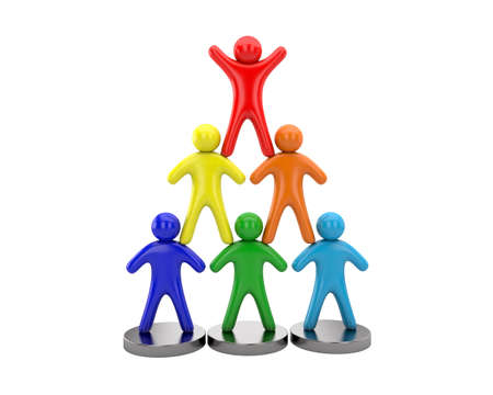 3d people set in the pyramid 3d model renderの写真素材