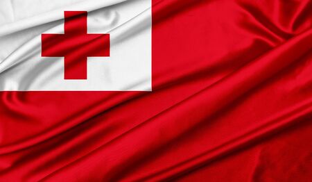 Flag of Tongaの写真素材