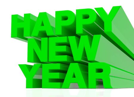 HAPPY NEW YEAR 3D renderingの写真素材