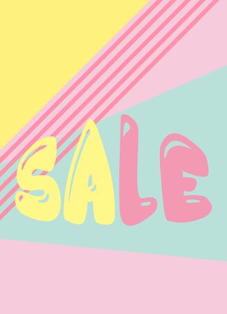 Abstract multicolored geometric pattern. Bright background for your advertisement. trend colors. suitable for horizontal and vertical orientationの写真素材