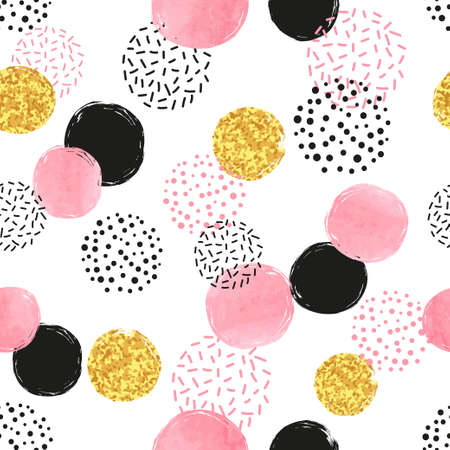 Colorful dotted pattern.のイラスト素材