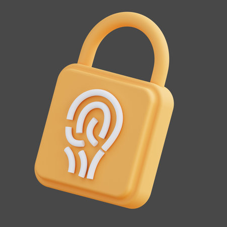 3d illustration of finger pin unlock 2の写真素材