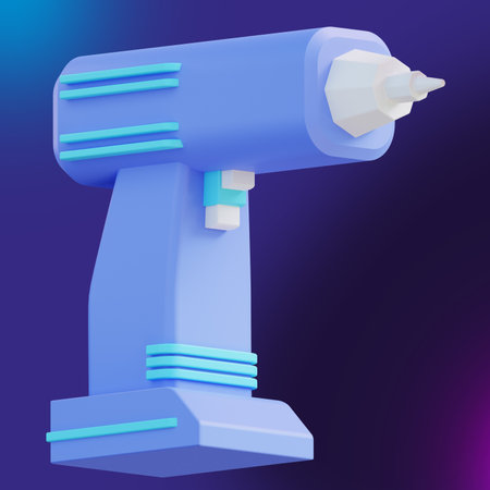 3d illustration drill 3の写真素材
