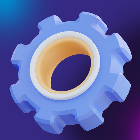 3d illustration of tool gears 3の写真素材