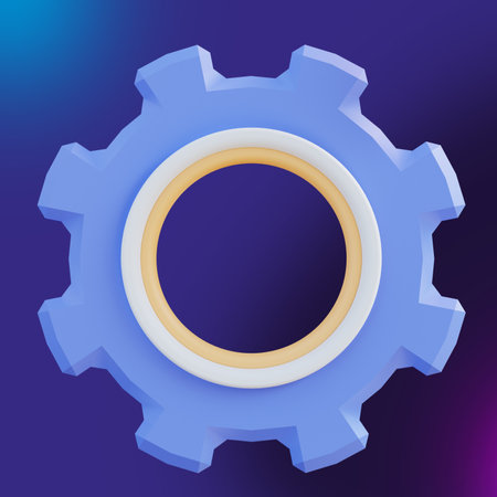 3d illustration of tool gearsの写真素材