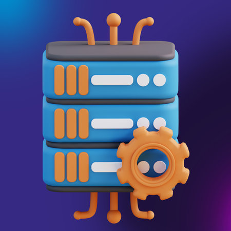 3D illustration of storage settings management 3の写真素材