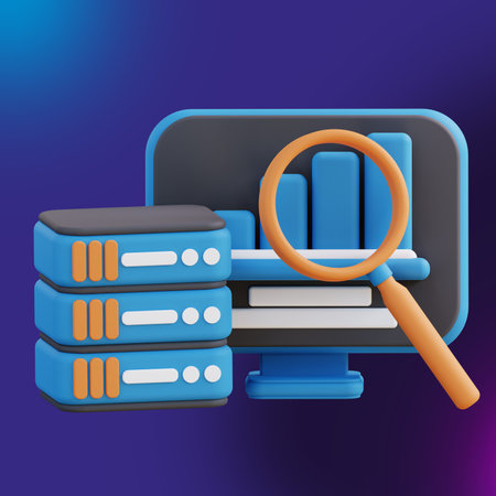 3D illustration of management file analysis 3の写真素材