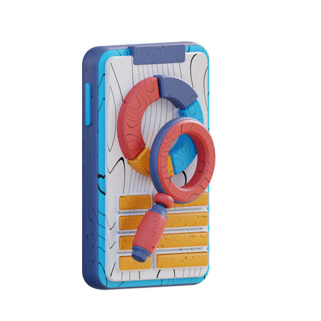3d illustration mobile business graph analysis (2)