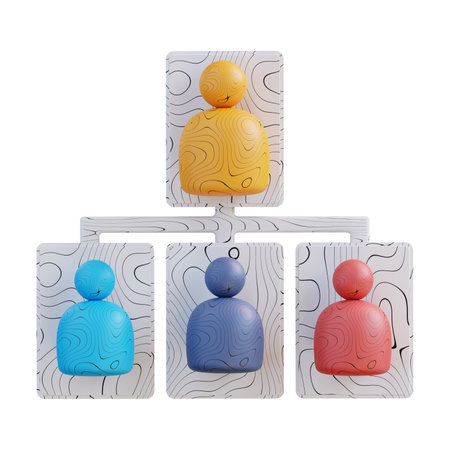 3d illustration of business hierarchy (4)