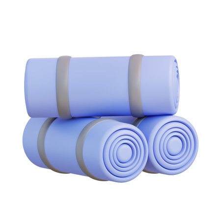 3d illustration yoga mat (3)の写真素材