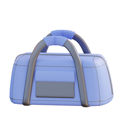 3d illustration of gym tools bagの写真素材