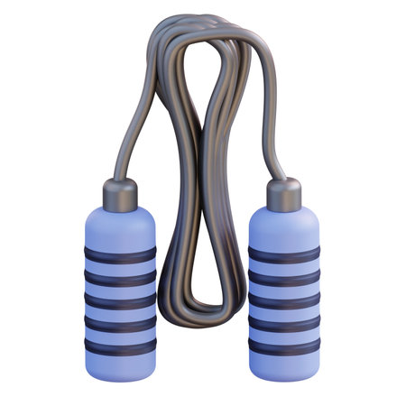 3d illustration of jump ropeの写真素材