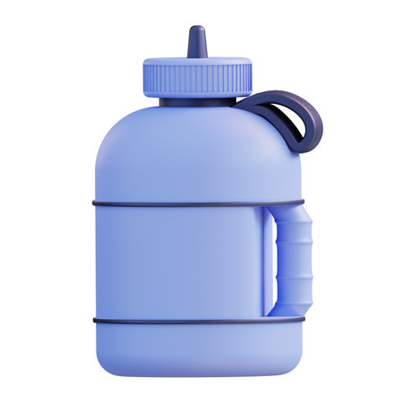 3d illustration of gym drink bottleの写真素材