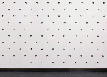 Empty wall and wooden floor の写真素材