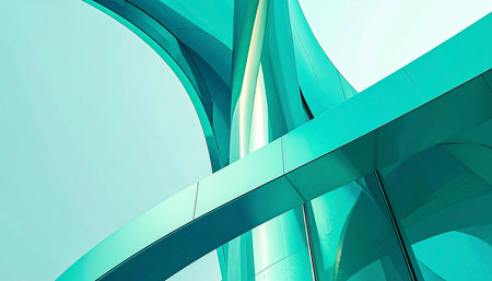 Abstract architectural background, fragment of the facade of the modern building.の素材