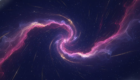 Abstract background for elegant design cover or fantasy composition. Digital collage.の素材