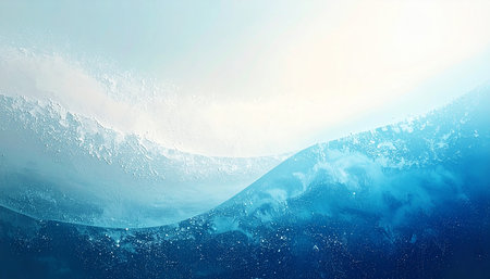 Blue sea wave background. 3d rendering toned image double exposureの素材