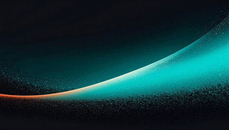 Futuristic technology wave background design with lights. 3d renderingの素材