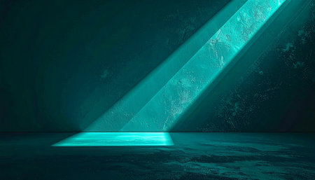 3d rendering of interior with neon light. Futuristic background.の素材