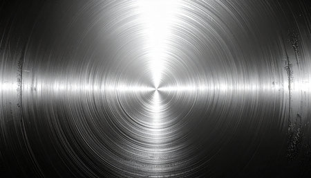 Metal texture, brushed steel plate, computer generated abstract background, 3D renderの素材