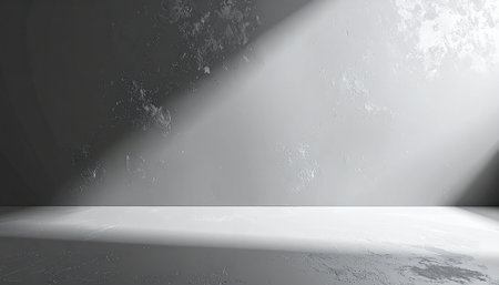 Blue stage background with spotlights and spotlights. Vector illustration.の素材