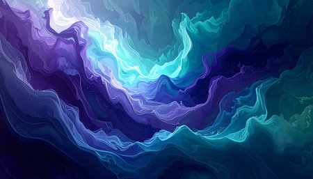 Abstract blue and white background. Digital fractal art. 3d rendering.の素材