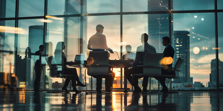 Business People Meeting Seminar Conference Brainstorming Teamwork Professional Conceptの素材