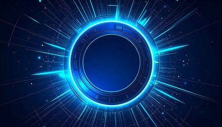 Abstract technology background. Futuristic interface. Vector illustration EPS10.の素材