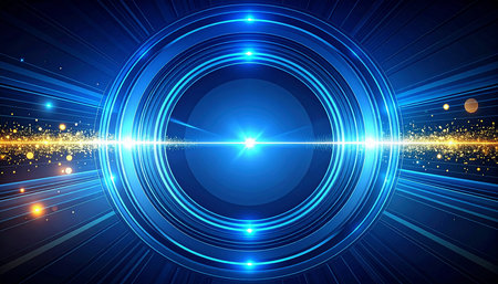 Abstract technology background. Vector illustration. Futuristic technology style. Motion design element.の素材