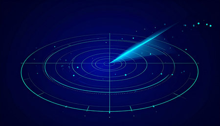Radar. Futuristic technology style. Abstract background. Graphic concept for your designの素材