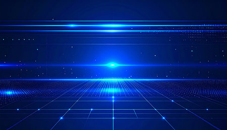 Abstract technology background. Futuristic digital technology style. Vector illustration.の素材