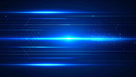 Abstract technology background. Vector illustration eps 10. Blue color.の素材