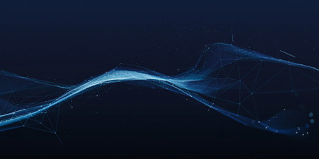 Abstract digital background. Futuristic technology style. Elegant background for business tech presentations.の素材