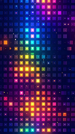 abstract colorful square pixel mosaic background. vector illustration eps10の素材