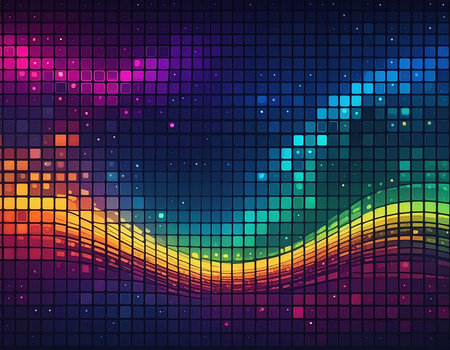 abstract colorful mosaic background, vector illustration, eps10.の素材