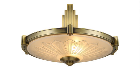 Vintage wall lamp isolated on white background. 3D rendering.の素材