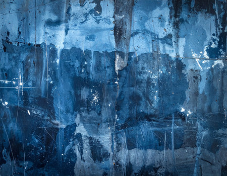 grunge background with space for text or image. blue wallの素材
