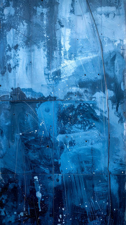 blue grunge background with some damage on it and some stains on itの素材