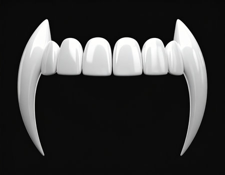 3d render of teeth whitening concept over black background with shadowの素材