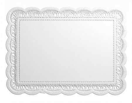 Decorative frame for paintings, mirrors or photo isolated on white backgroundの素材