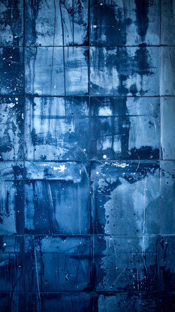 Grunge blue wall background. Abstract grunge background for your designの素材