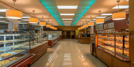 Interior of a bakery in Vienna.の素材