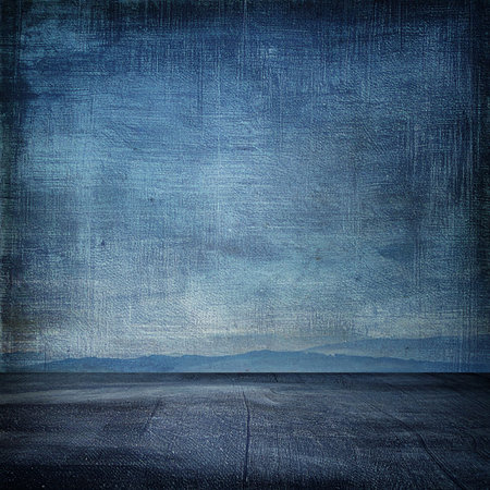 grunge background with space for text or image, blue wallの素材