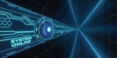 Cyber security concept with binary code and binary code 3d renderingの素材