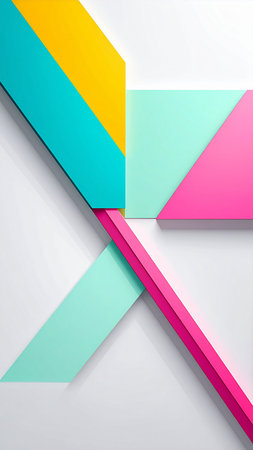 Abstract background with colorful geometric shapes. Vector illustration for your design.の素材